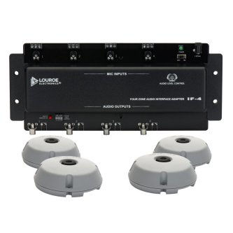 Louroe Electronics Ask-4 #304,FourZoneAudioInterfacew/4AMic